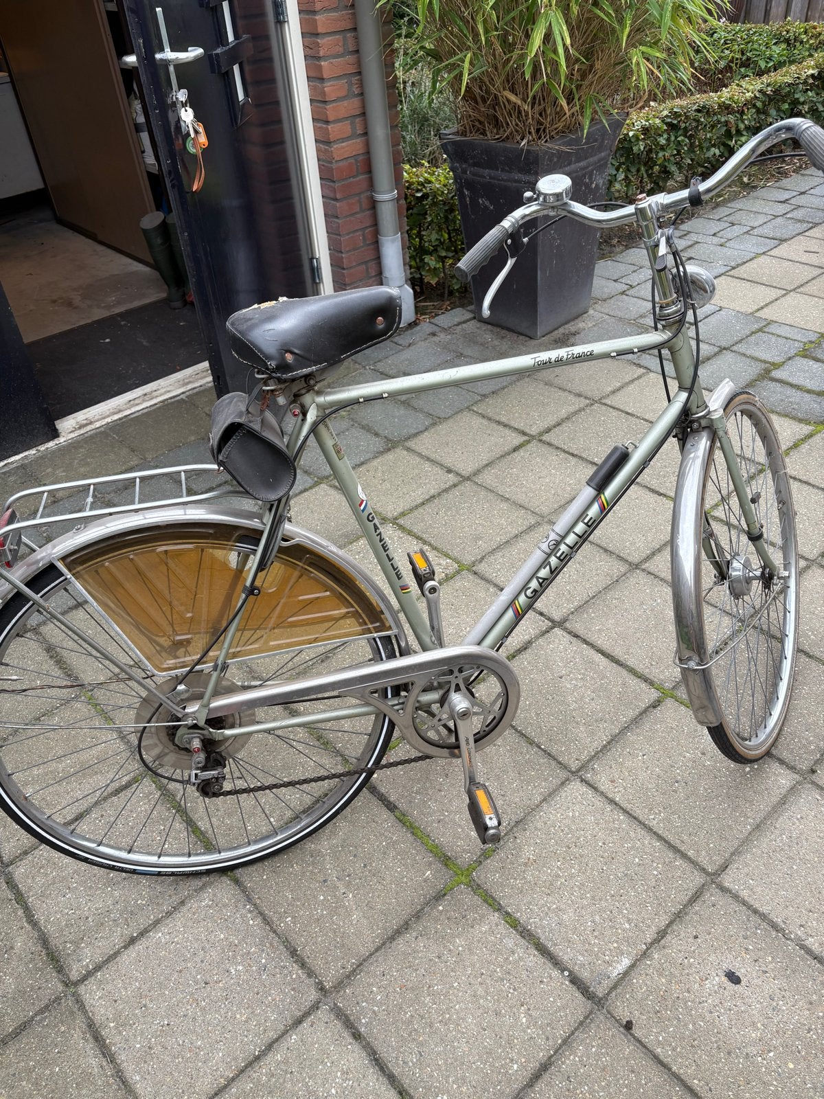 Gazelle Tour de l'Avenir herenfiets, Ophalen, Gebruikt, Velgrem, 56 cm of meer