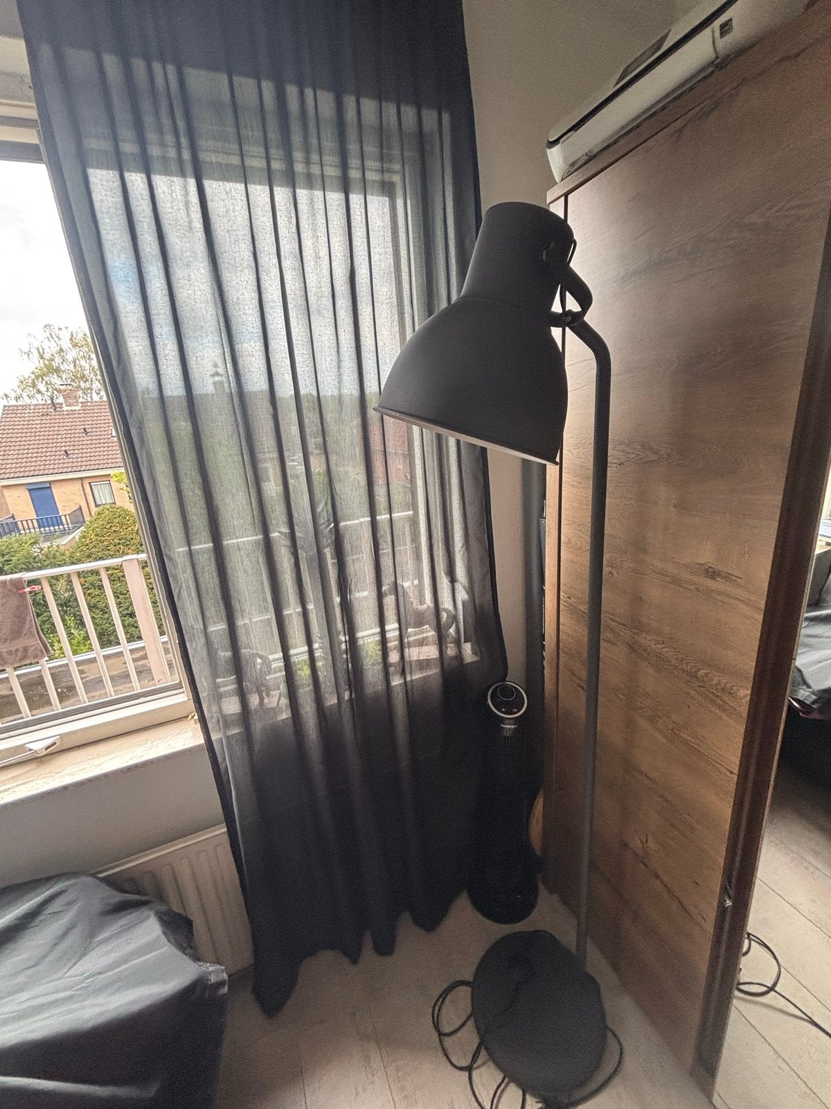 Complete lampen set, inclusief lichtbron  IKEA ,HEKTAR, Huis en Inrichting, Ophalen, Gebruikt, E27 (groot), Metaal