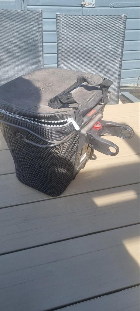 Zwarte fietsmand met afneembare tas, Ophalen of Verzenden