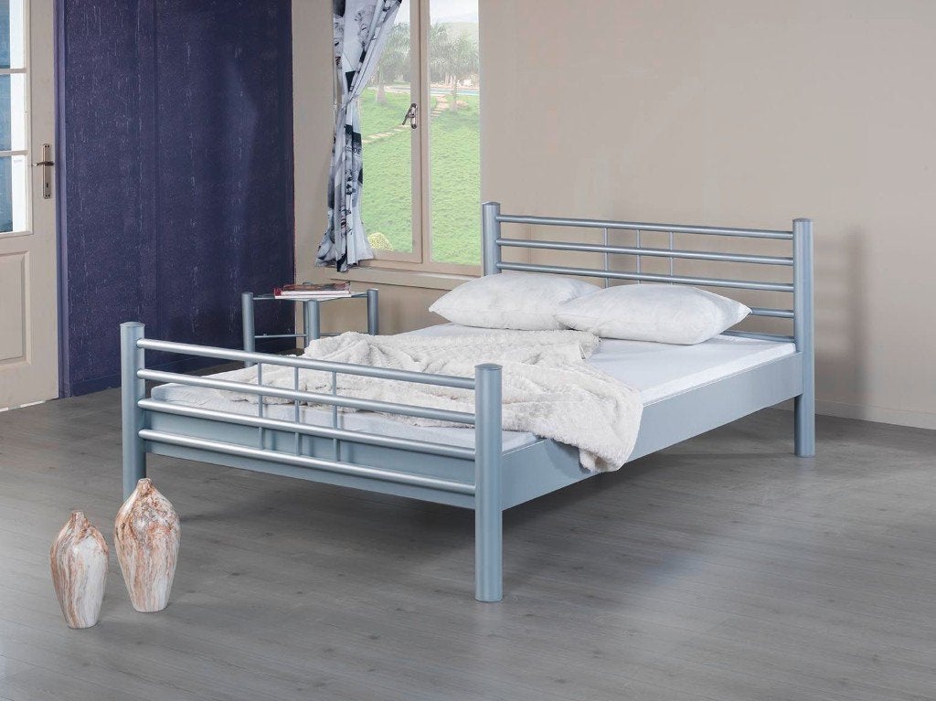 Compleet bed incl matras, lattenbodem en dekbed, Ophalen, Gebruikt, 210 cm, Tweepersoons