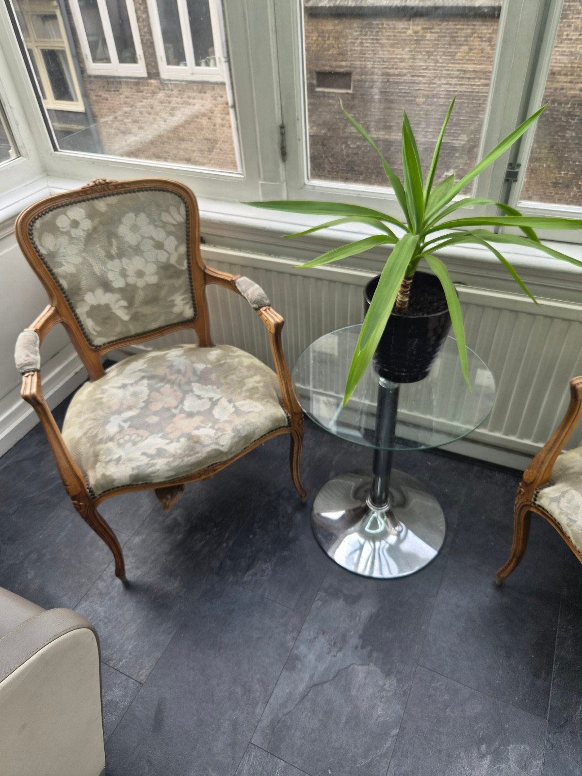 Set van 2 klassieke vintage fauteuils – Franse stijl, Ophalen of Verzenden