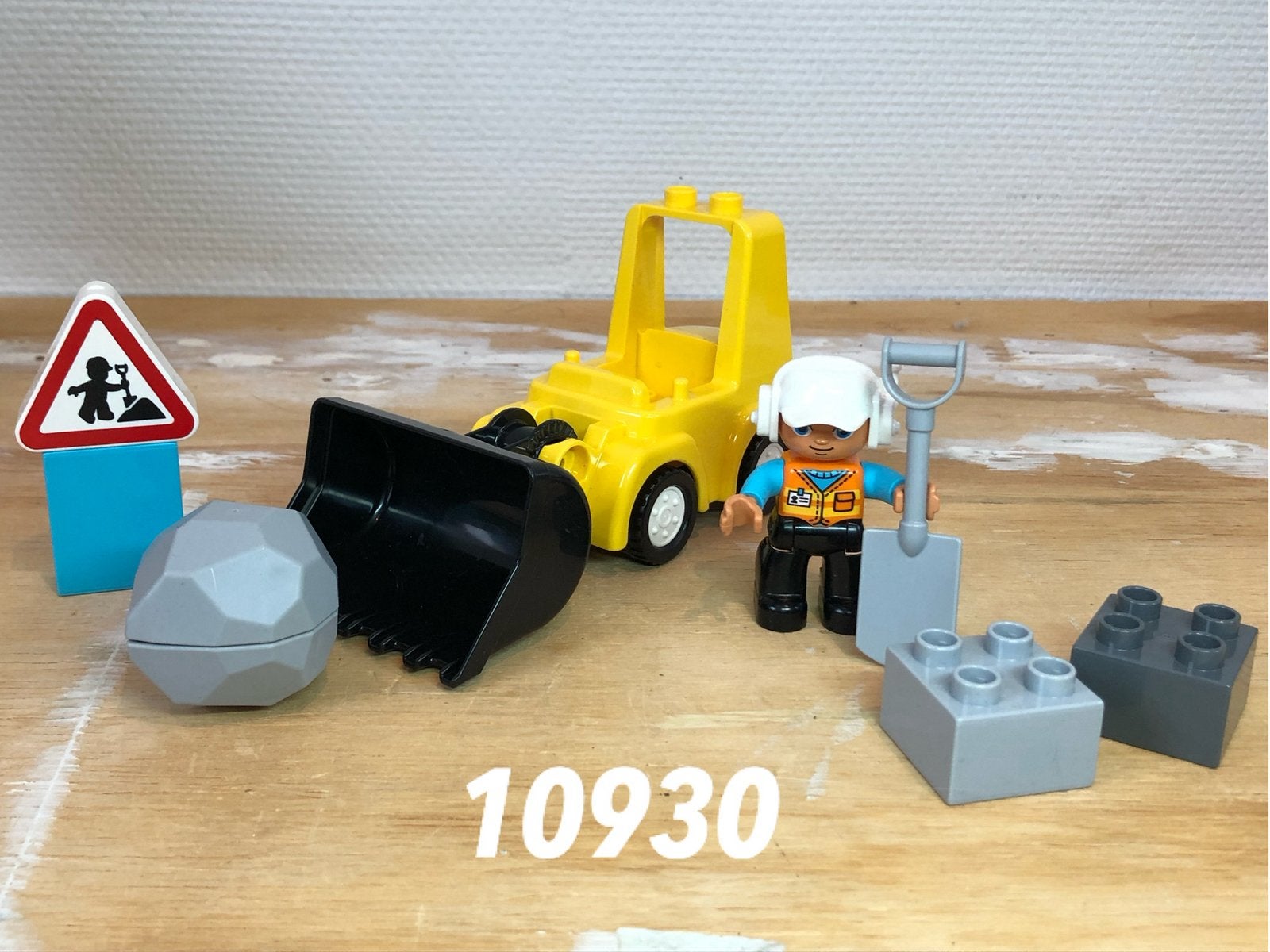 Duplo bulldozer shovel 10930 (compleet) 3, Ophalen of Verzenden, Zo goed als nieuw, Complete set, Duplo