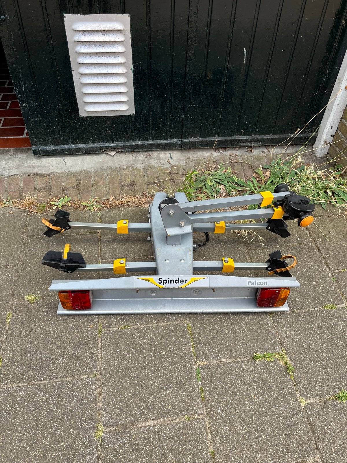 Spinder Falcon trekhaak fietsendrager voor 2 fietsen, Ophalen, 2 fietsen, Gebruikt, Trekhaakdrager
