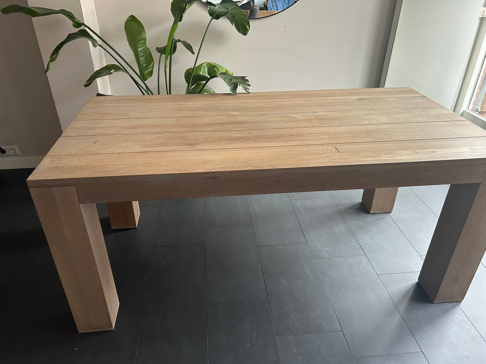 Eiken Eettafel 180 x 90