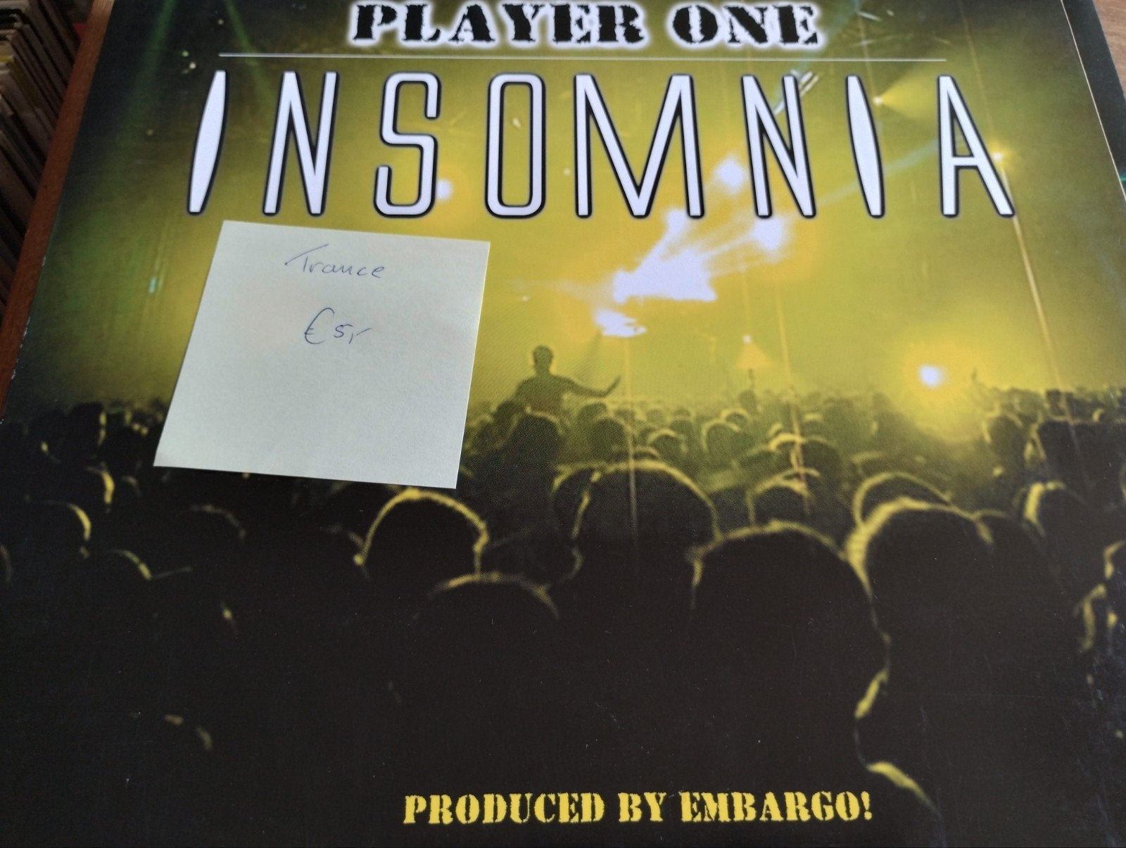 Player One - Insomnia (Trance Vinyl), Cd's en Dvd's, Cd's | Dance en House, Ophalen of Verzenden, Gebruikt, Trance, Single
