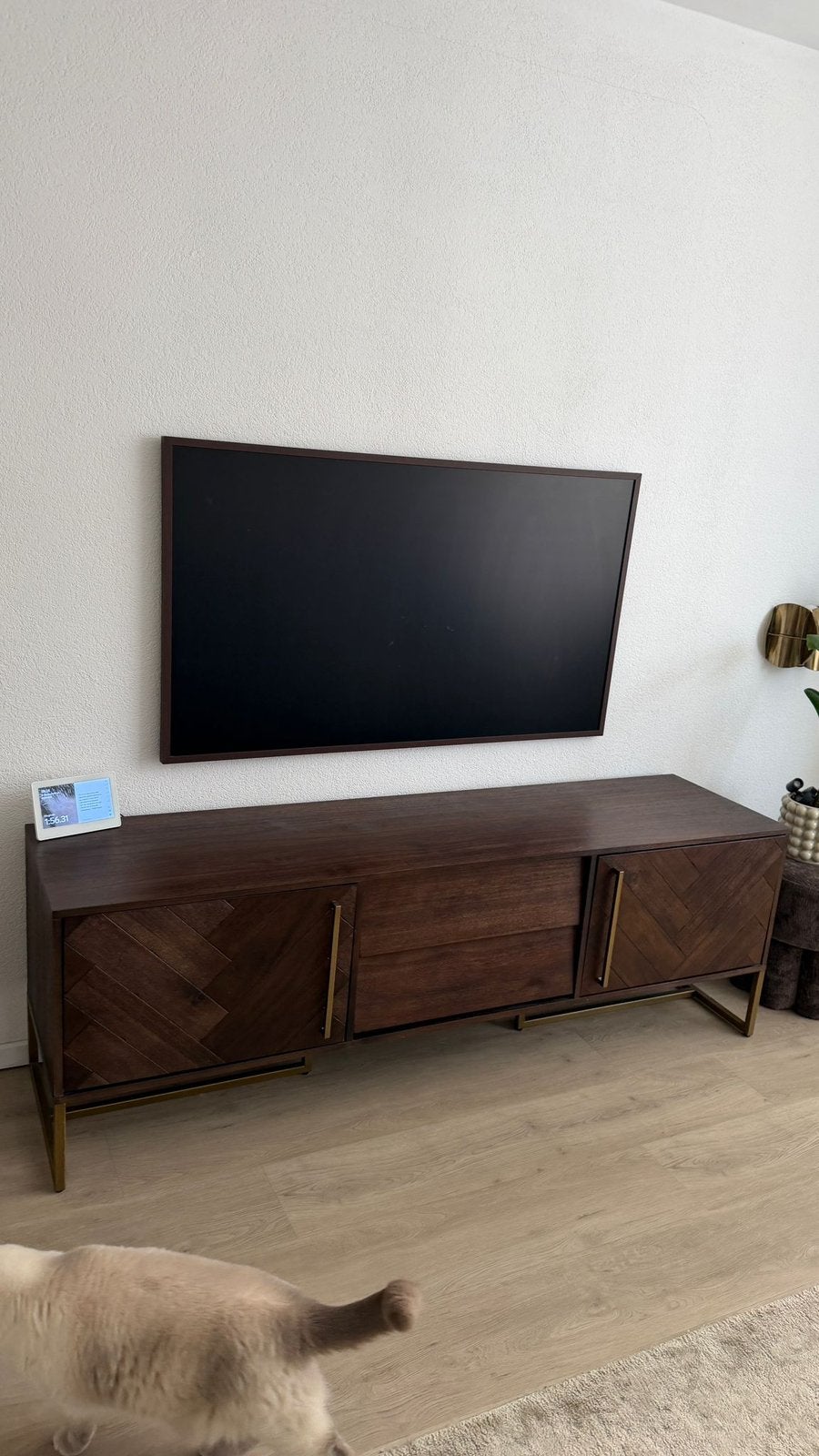 Dutchbone tv meubel, Ophalen, 150 tot 200 cm, Zo goed als nieuw, Minder dan 100 cm