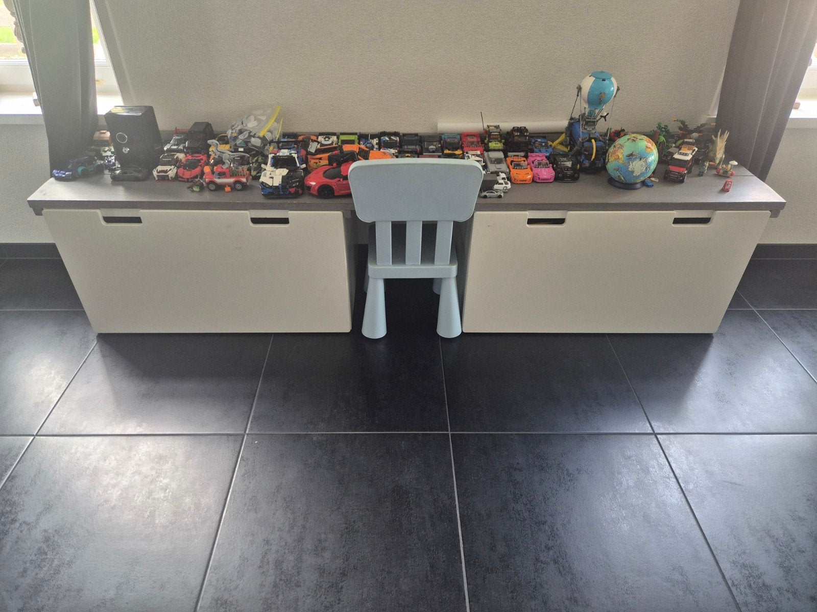 2x IKEA SMÅSTAD opbergkasten met steigerhouten blad, Gebruikt, Kast, 50 tot 70 cm, 100 cm of meer