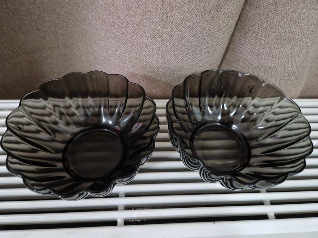 2  rookglas schaaltjes van ikea, Ophalen of Verzenden