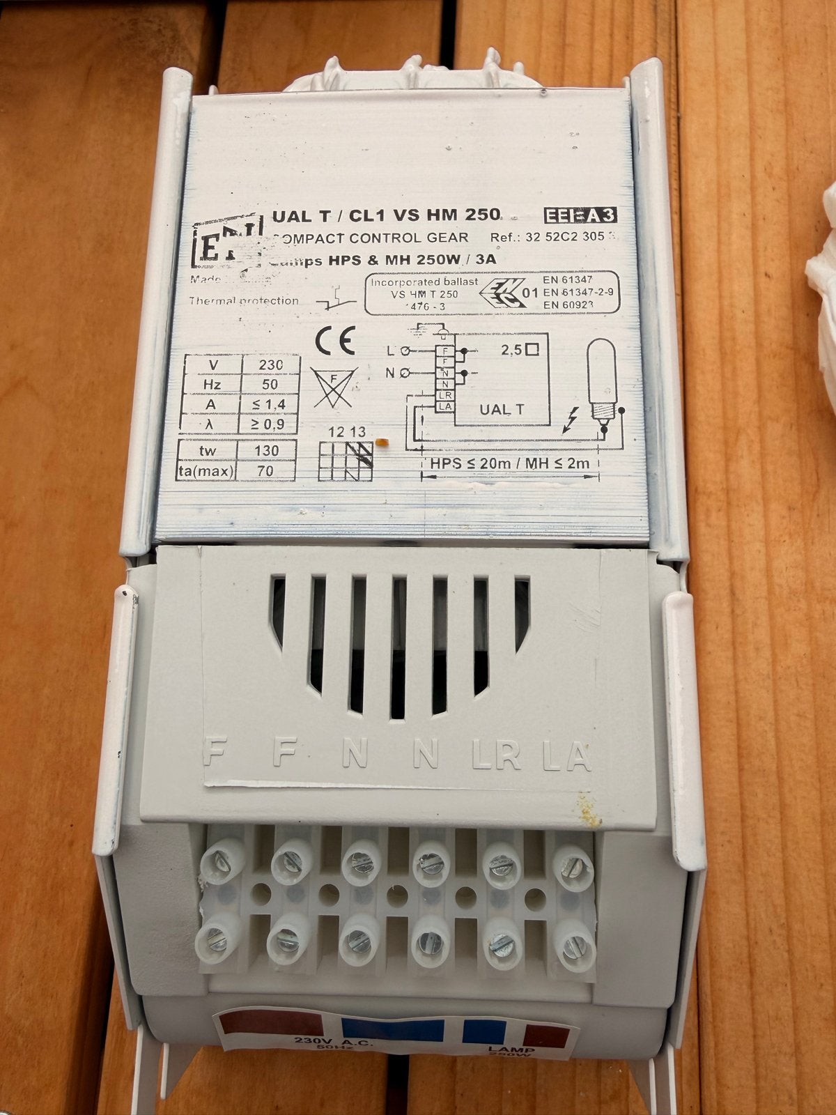 Compact voorschakelapparaat 250W voor HPS & MH lampen NIEUW, Ophalen, Nieuw, Overige merken, Overige typen