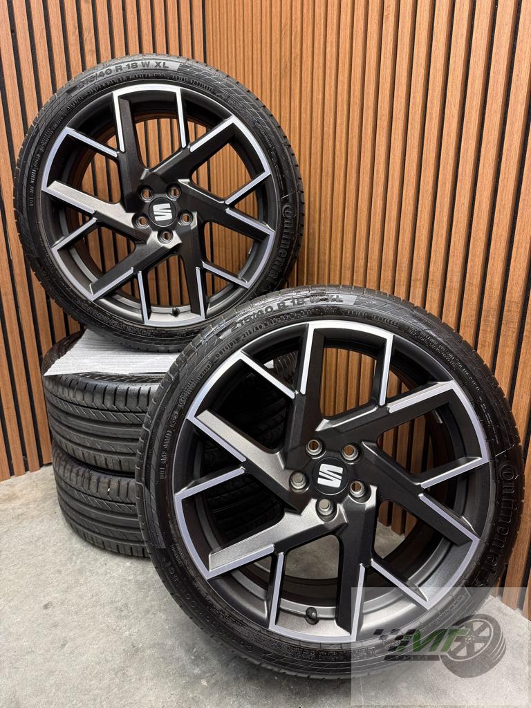 18" Seat Ibiza FR Performance Machined 5x100 6F0601025AC OEM, 18 inch, -, -, Banden en Velgen