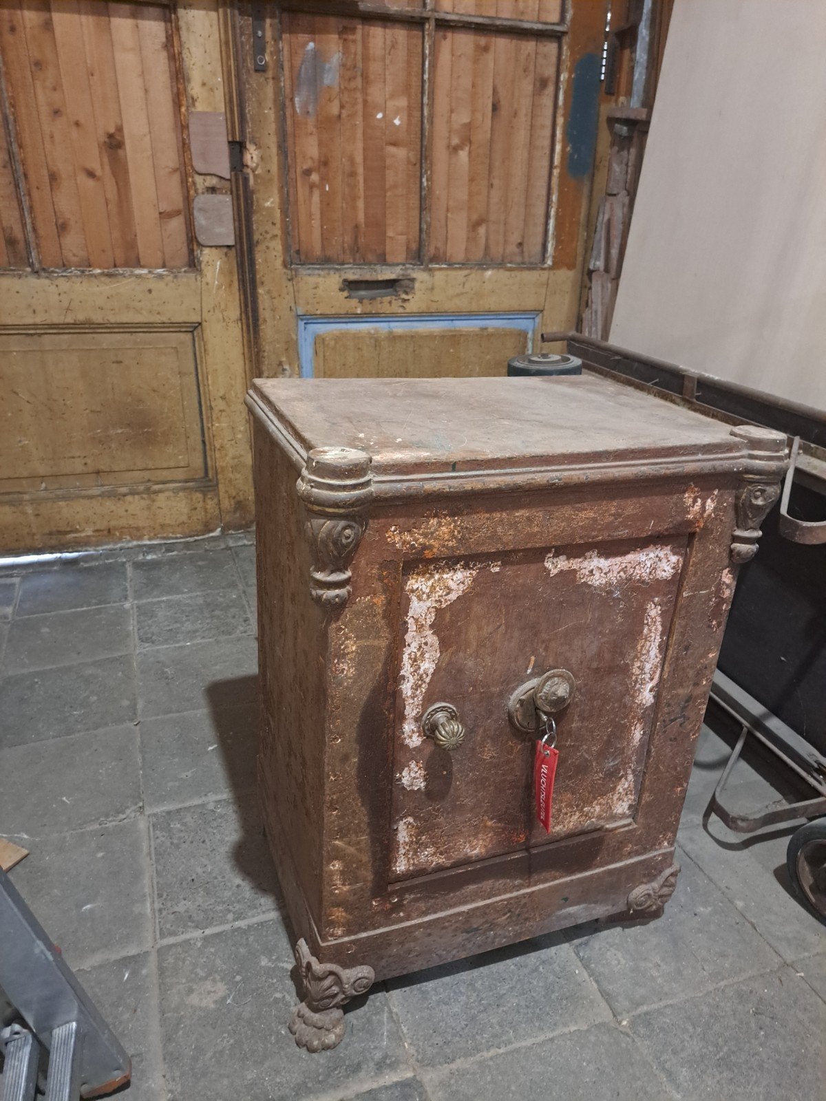 Antieke Brandkast / Kluis - Decoratief en Robuust, Huis en Inrichting, Ophalen, Gebruikt, Brandkast