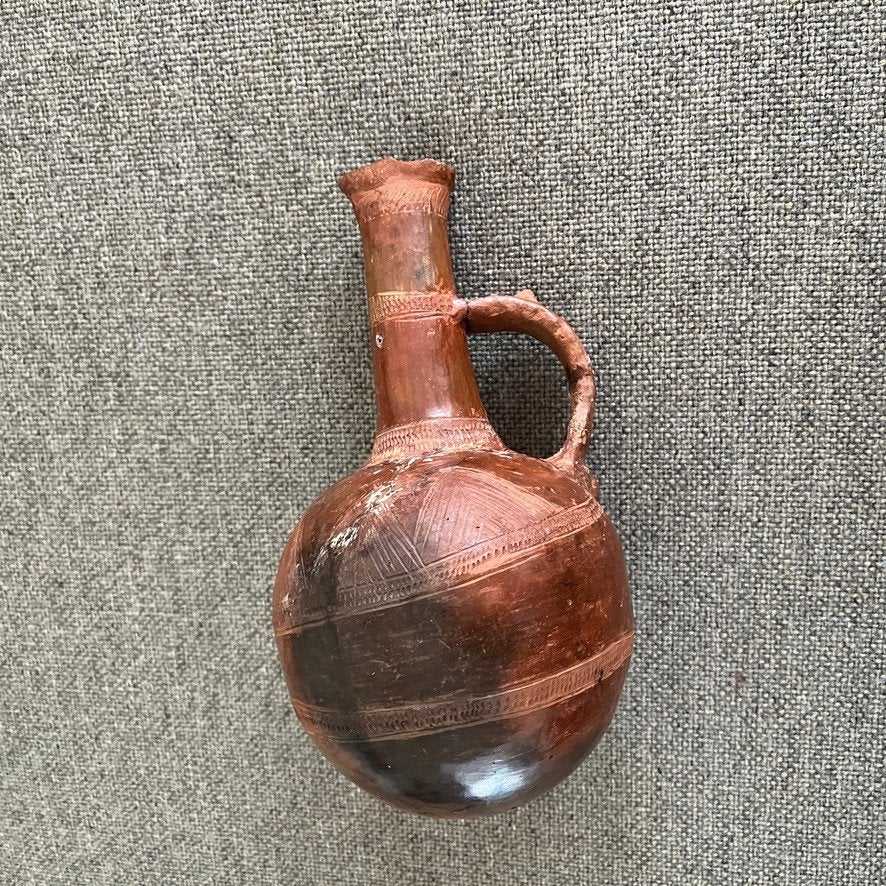 Oude keramiek koffiekan uit Ethiopië, Antiek en Kunst, Antiek | Keramiek en Aardewerk, Ophalen of Verzenden