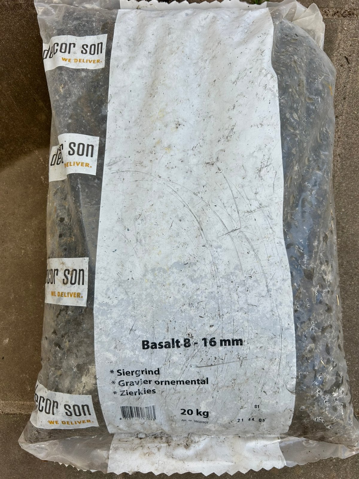 2 zakken basalt siergrind, Tuin en Terras, Ophalen, Nieuw, Antraciet, Split