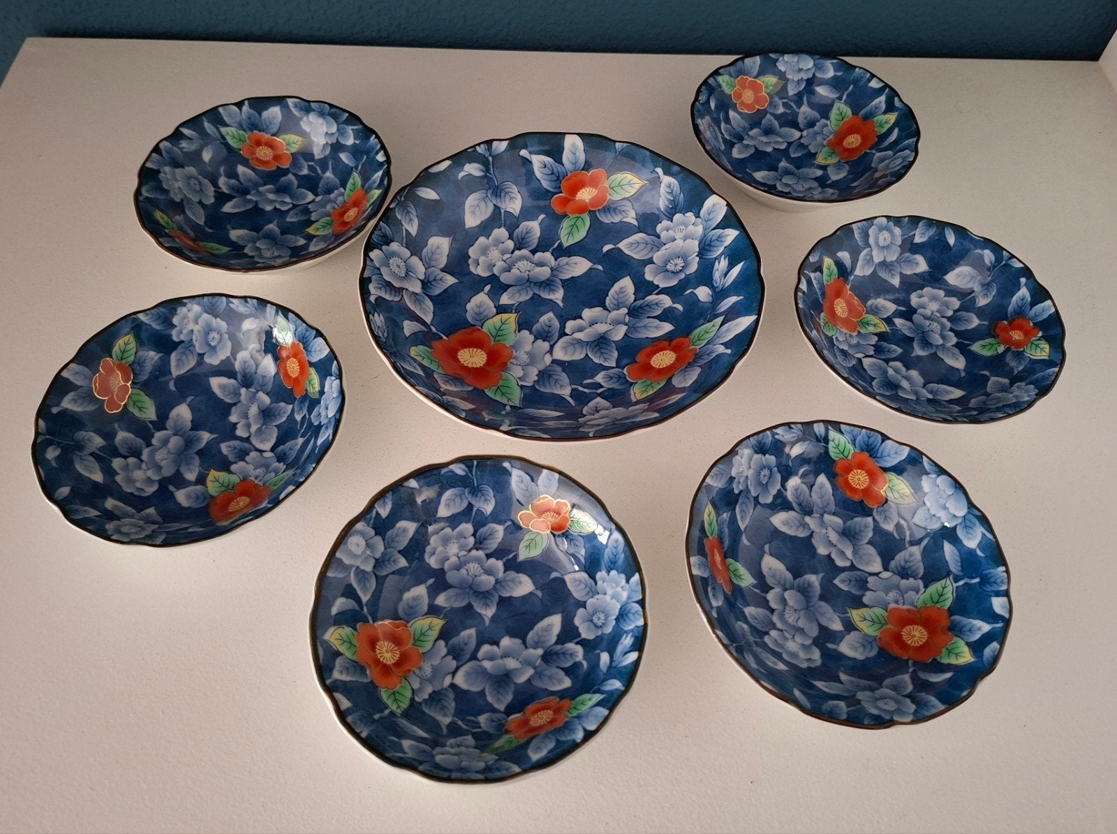 Arita schalensetje, Ophalen of Verzenden, Overige stijlen, Porselein, Schaal of Schalen