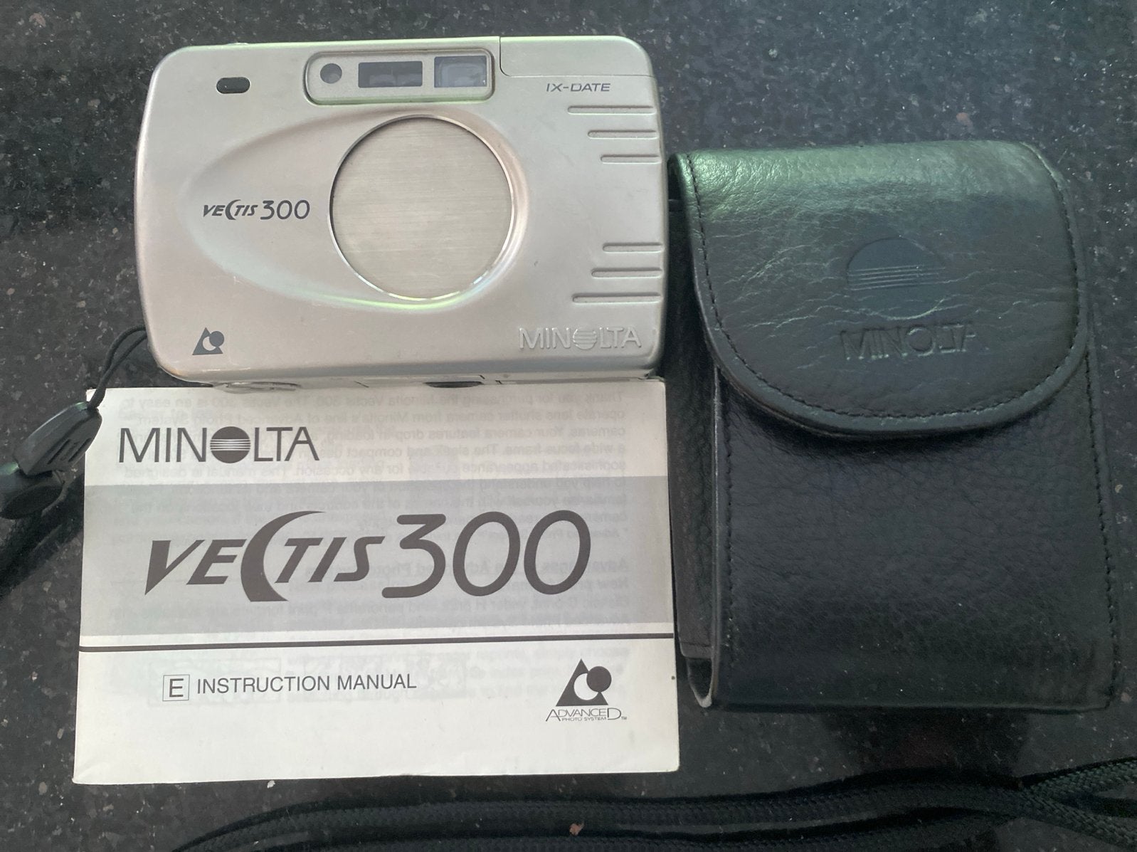 Minolta Vectis 300 APS camera met hoesje en handleiding, Ophalen, Gebruikt, Compact, Minolta