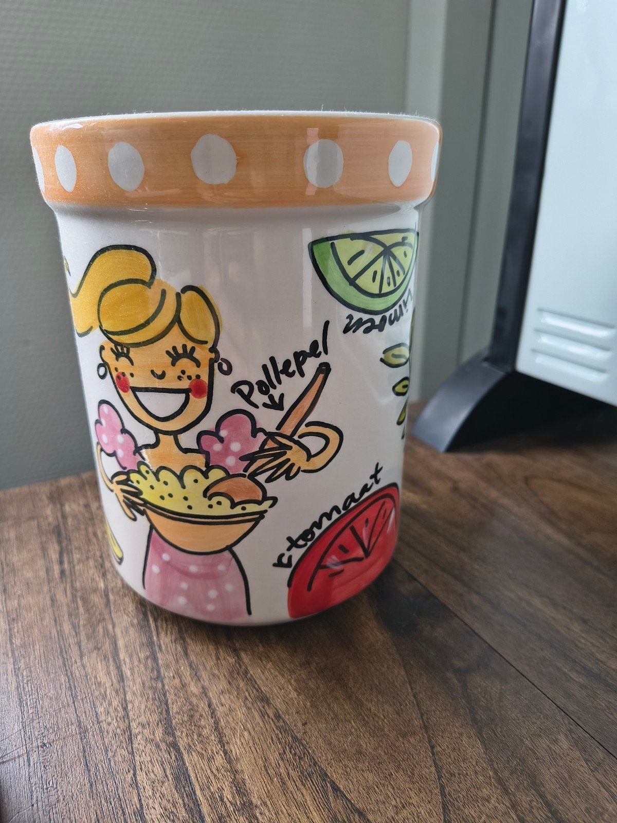 Blond Amsterdam pollepel pot, Overige typen, Ophalen of Verzenden, Zo goed als nieuw, Aardewerk