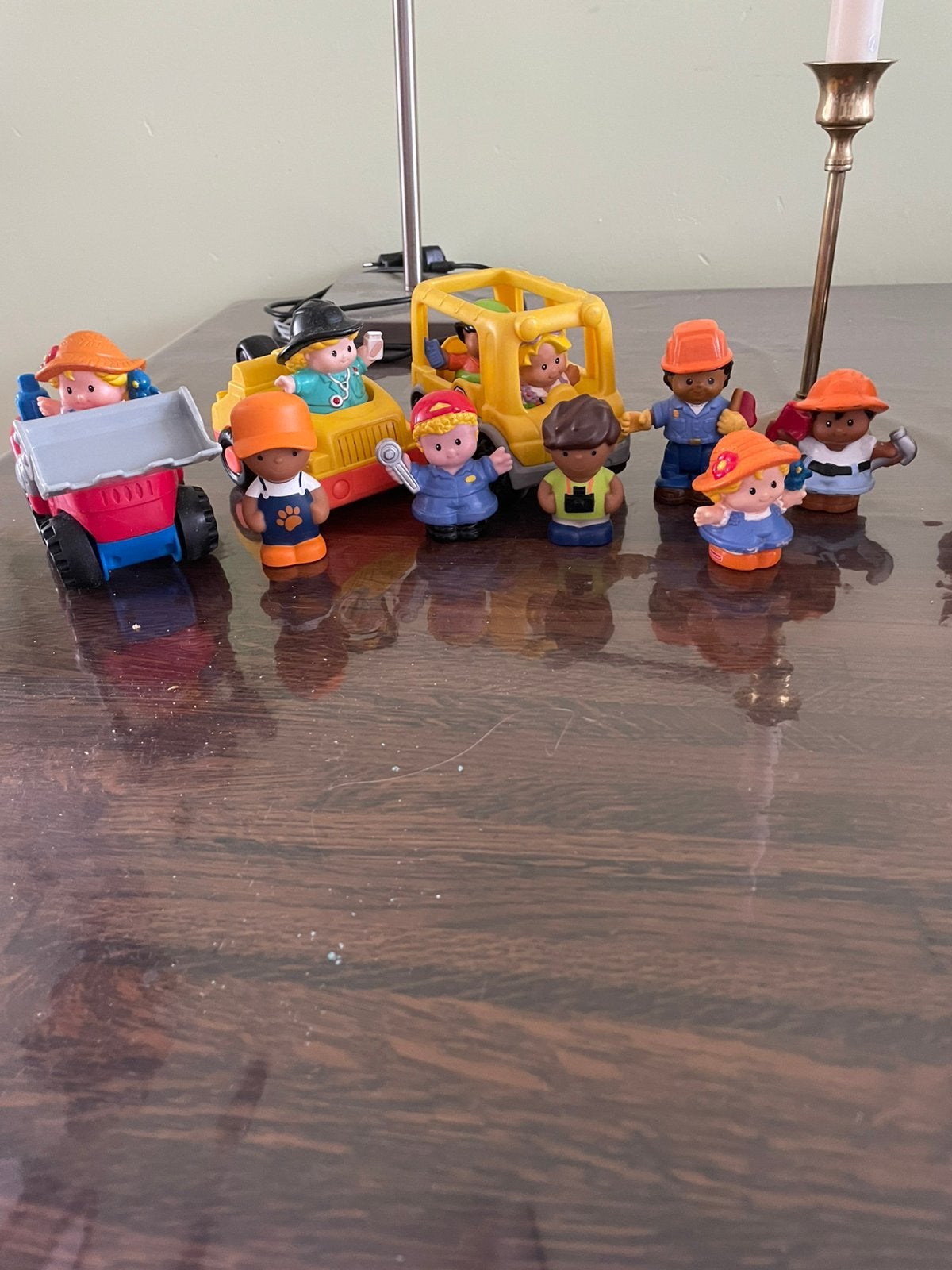 Fisher-Price Little People figuren en voertuigen set, Ophalen of Verzenden, Gebruikt