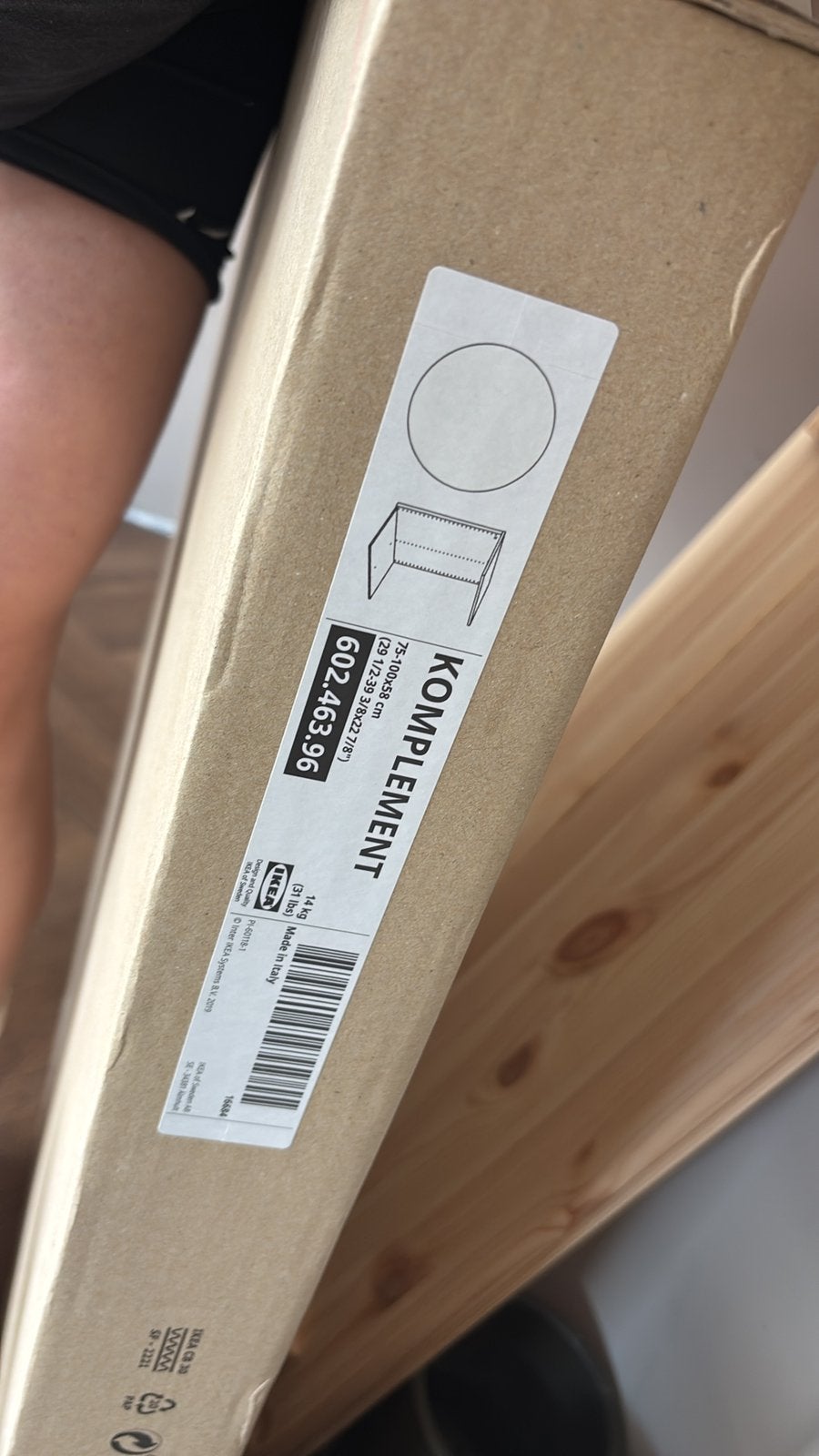 IKEA Komplement - Verdeler basiselement - Wit - 602.463.96, Ophalen, 50 tot 100 cm, Zo goed als nieuw, Minder dan 100 cm