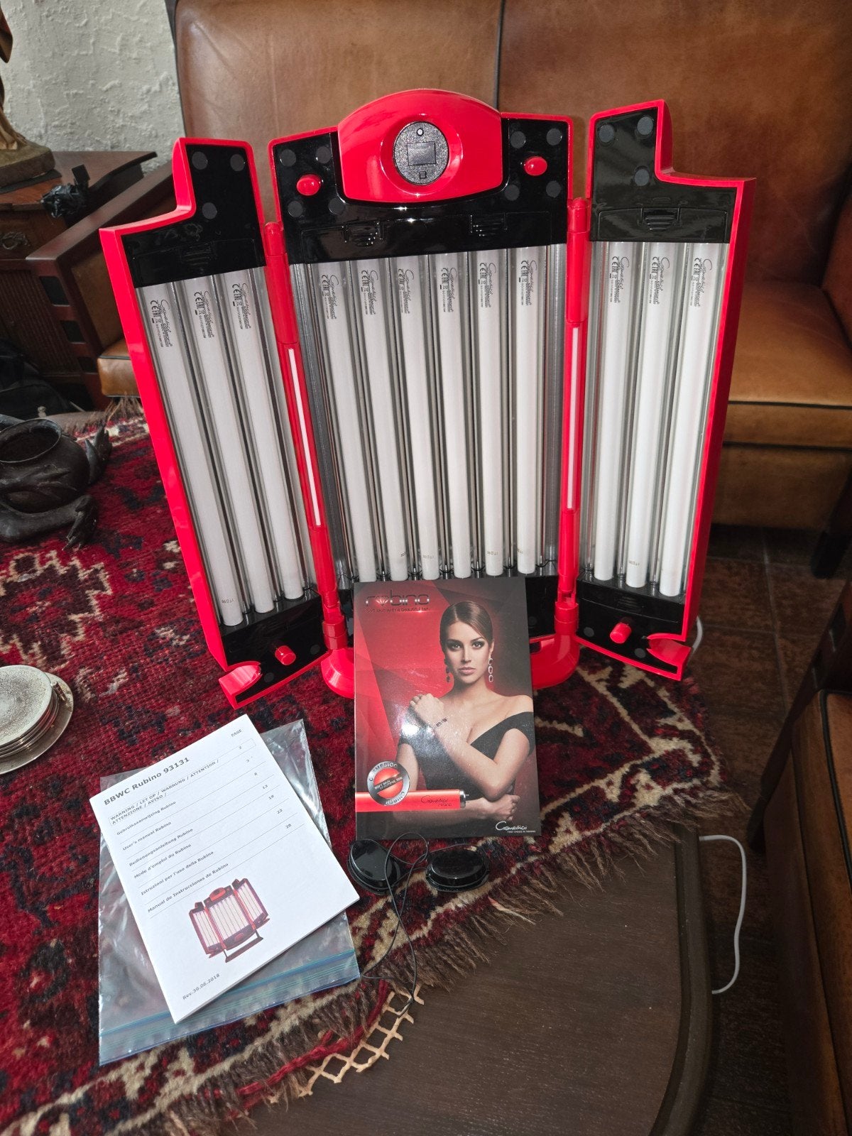 zgan rubino 93131, Ophalen, Zo goed als nieuw, Zonnebank enkelzijdig, Minder dan 10 lampen