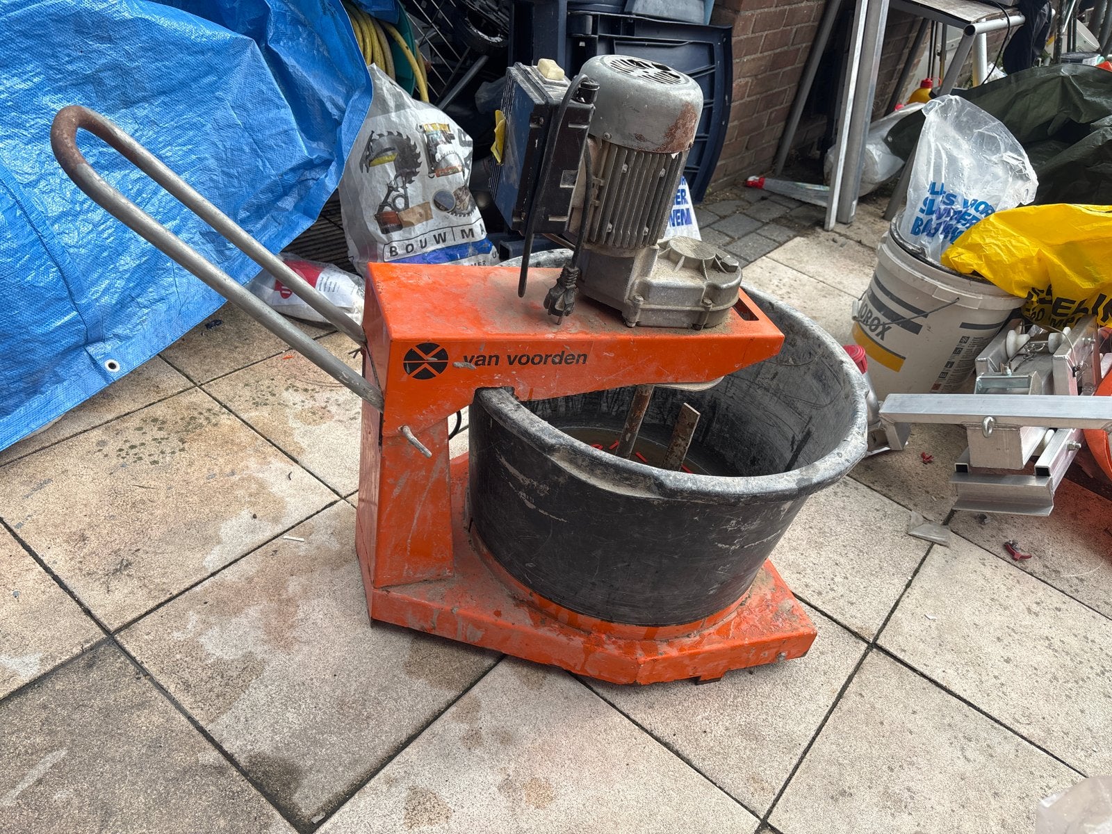 mortelmixer van Voorden - Power Mix, Doe-het-zelf en Verbouw, Ophalen, Gebruikt