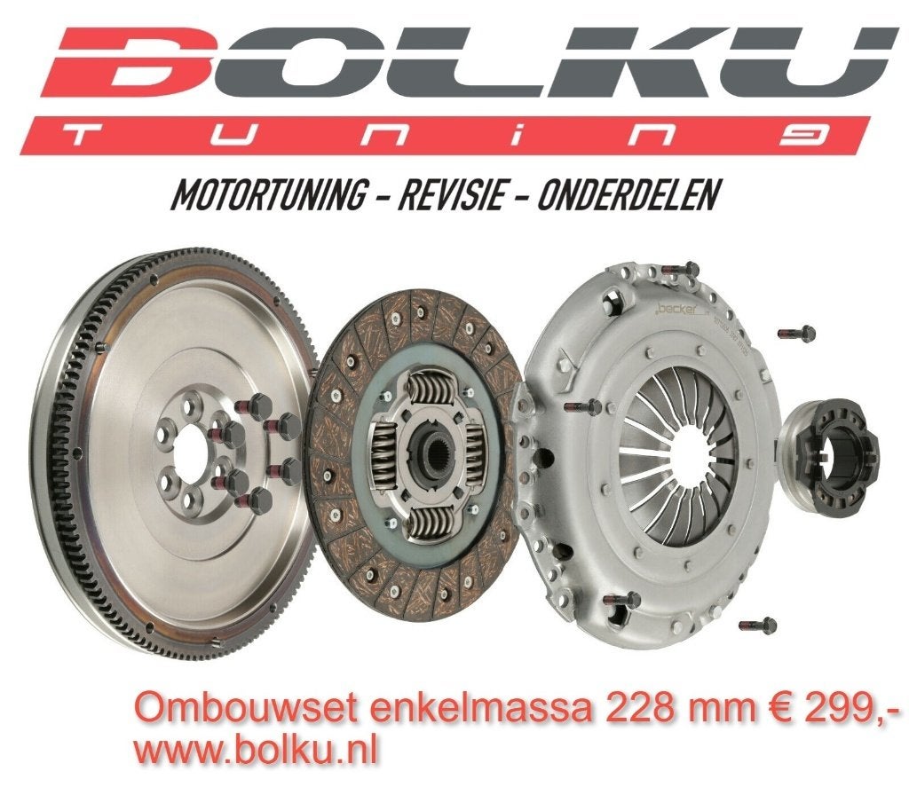 Complete ombouwset vw 228 mm vast vliegwiel koppelingsset, Ophalen of Verzenden, Bolku Tuning, Info@bolku.nl, 6851TB