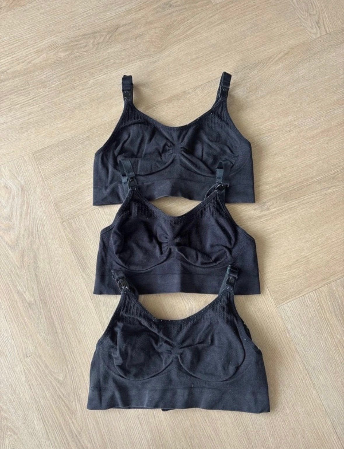 Noppies 3x naadloze voedingsbh zwart XS S, Kleding | Dames, Positiekleding, Zwart, Ophalen of Verzenden, Lingerie of Zwemkleding