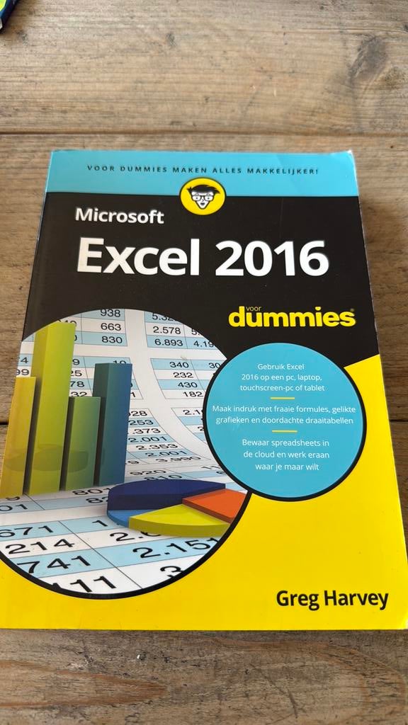 Microsoft Exel 2016 voor dummies, Boeken, Ophalen of Verzenden, Zo goed als nieuw