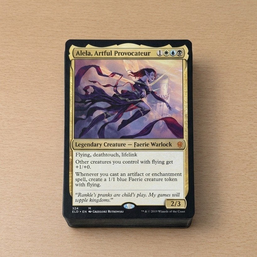 MTG Commander Deck Alela, Artful Provocateur (token deck), Ophalen of Verzenden, Zo goed als nieuw, Speeldeck