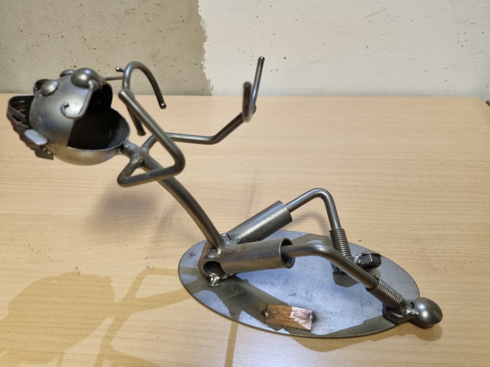 metalen flessenhouder hinz en kunst, Ophalen of Verzenden, Gebruikt