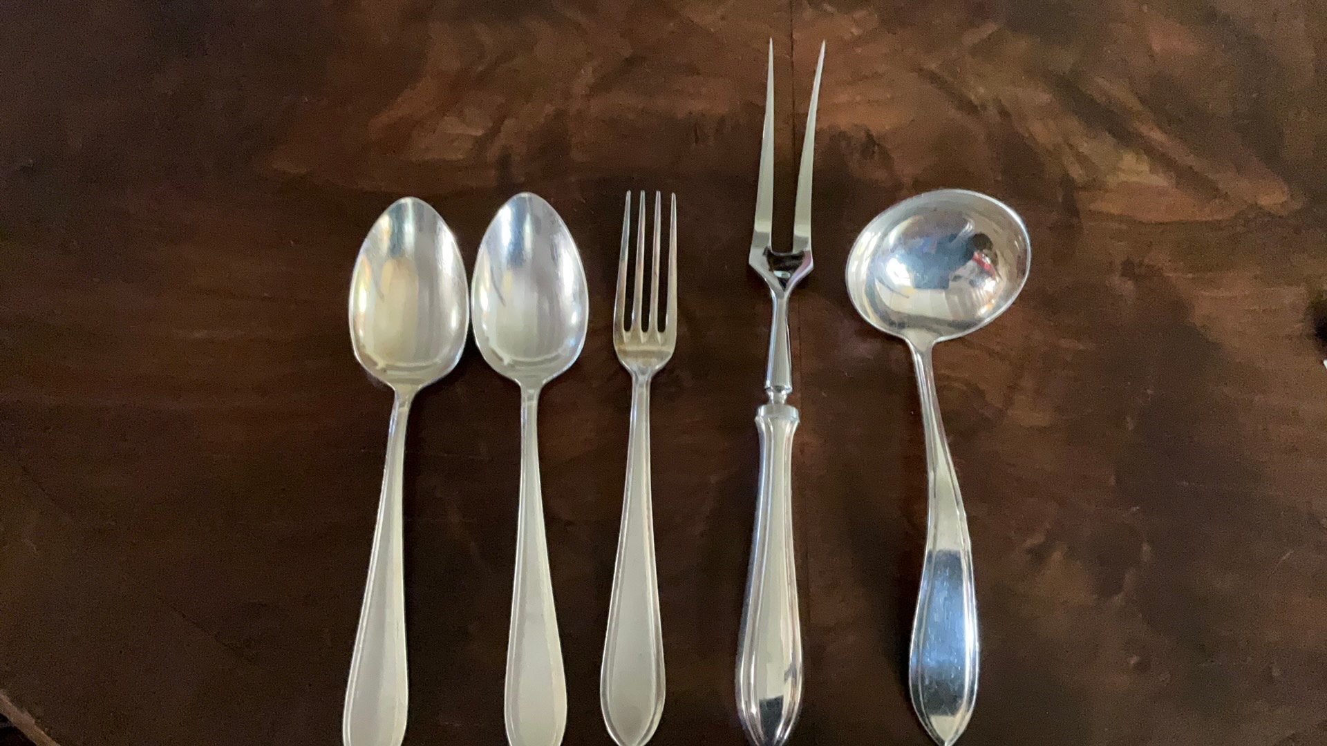 Sola 100 verzilverd puntfilet bestek delen, Antiek en Kunst, Ophalen of Verzenden