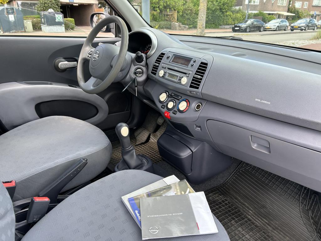 Nissan Micra 1.2 Visia Airco | Elekt. ramen | NAP |5 deurs!, Auto's, Voorwielaandrijving, Stof, 4 cilinders, Blauw