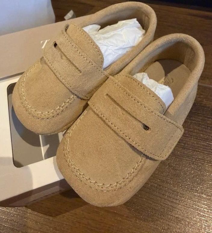 ZARA - Beige Moccasins Loafers - 6/9 maanden, Ophalen of Verzenden, Nieuw, Jongetje, Schoentjes