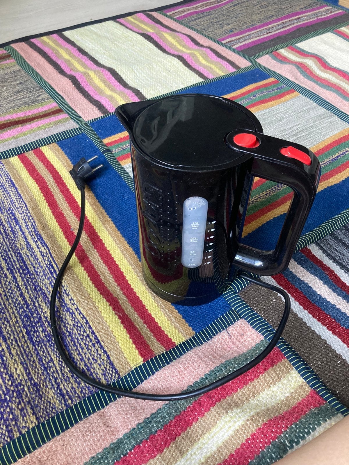 Bodum waterkoker, 1 tot 2 liter, Ophalen, Gebruikt