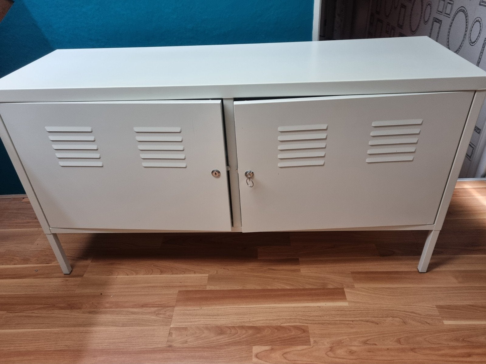 IKEA PS Kastje, wit, 118x63 cm, Ophalen, Gebruikt, 100 tot 150 cm, Modern, Industrieel
