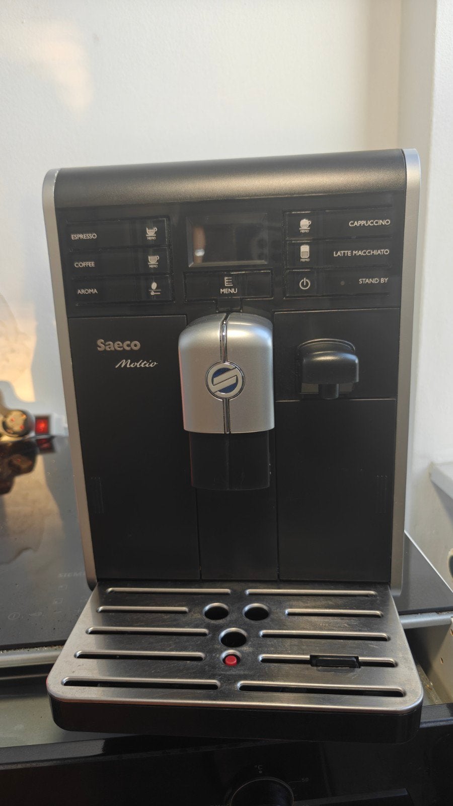 Saeco Moltio volautomatische espressomachine, Espresso apparaat, 10 kopjes of meer, Ophalen of Verzenden, Zo goed als nieuw
