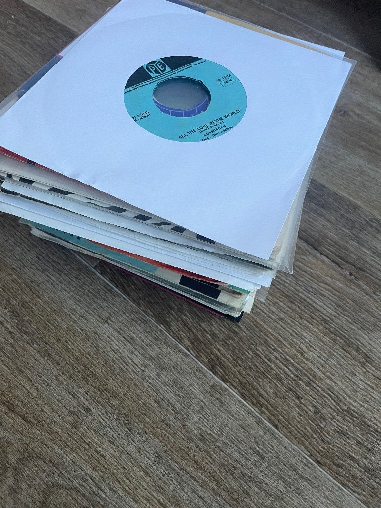 Partij 50 jukebox singles uit de jaren 60, Cd's en Dvd's, Gebruikt, Verzenden, Originele persing, 7 inch