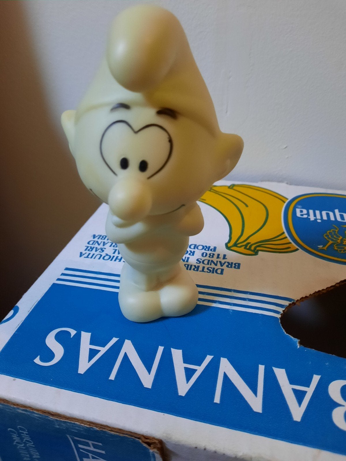 Vintage Smurf figuur met lichtfunctie - Zeldzaam, Verzamelen, Ophalen of Verzenden, Zo goed als nieuw, Brilsmurf, Poppetje, Figuurtje of Knuffel