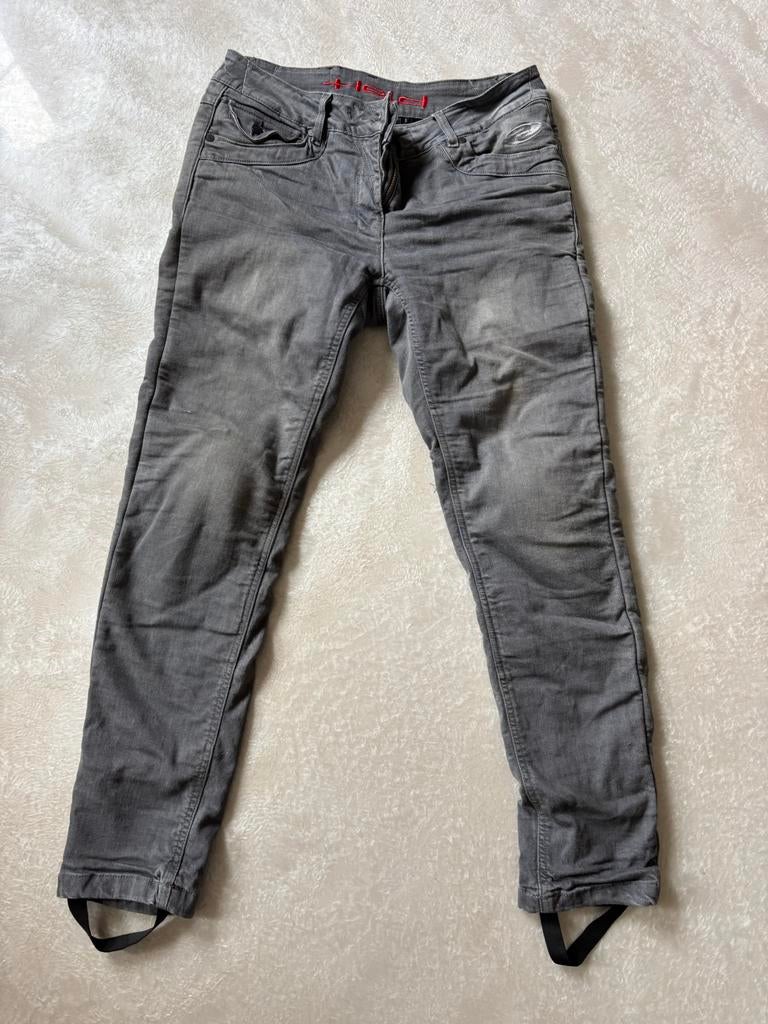 Grijze dames motorjeans Held, mt d30, Ophalen of Verzenden, Tweedehands, Dames, Broek | textiel