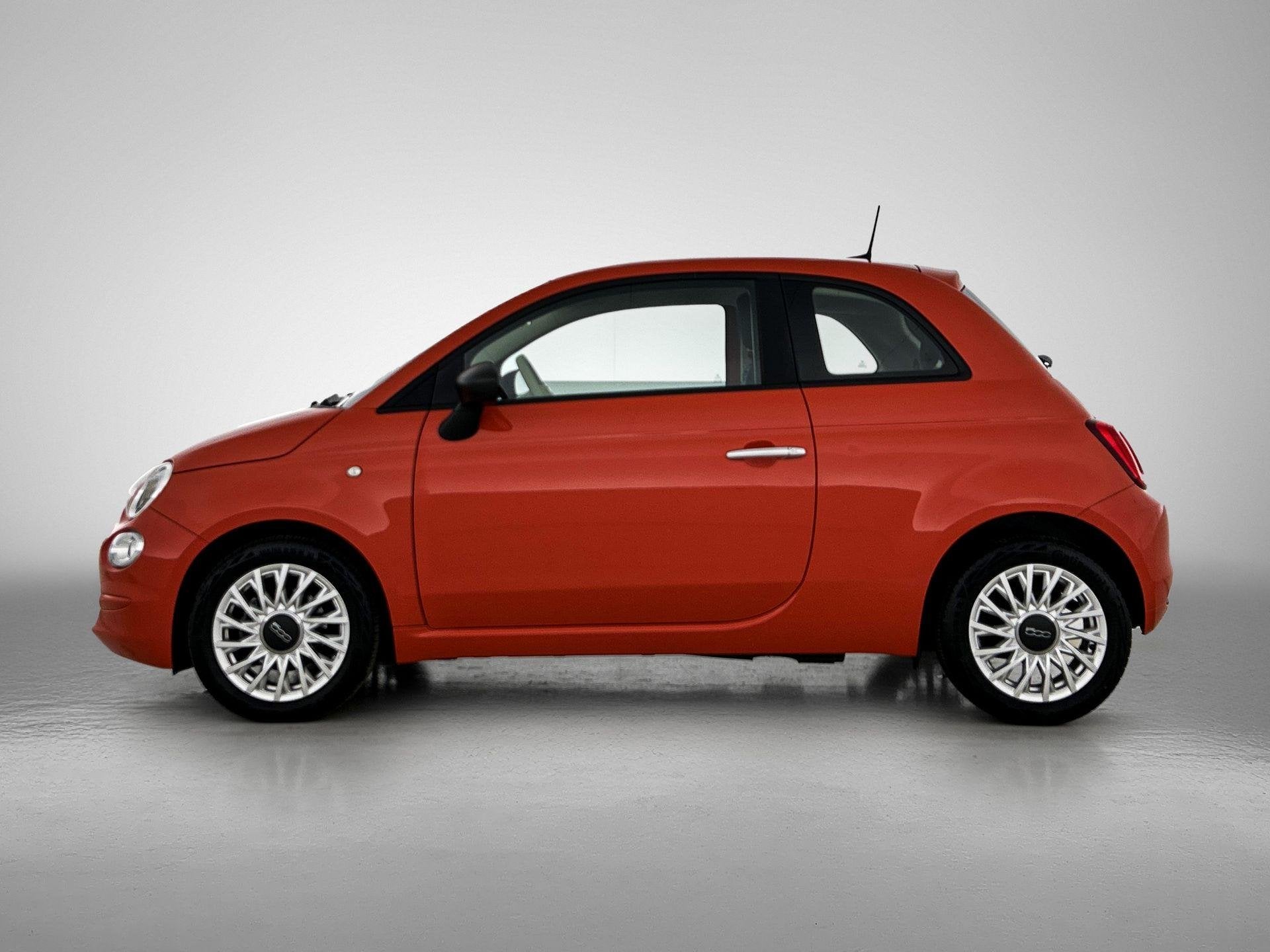 Fiat 500 1.0 Hybrid Cult | Airco | Navigatie | Lichtmetalen, Auto's, Fiat, Voorwielaandrijving, 12 maanden, Stof, Euro 6
