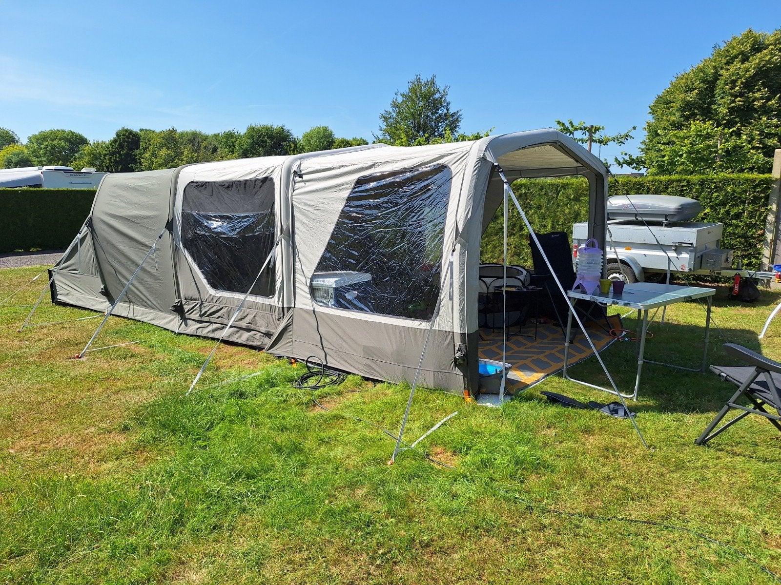 Dometic Boracay FTC 401 TC opblaasbare tent met luifel !!!, Caravans en Kamperen, Tenten, Ophalen, Zo goed als nieuw, Tot en met 4