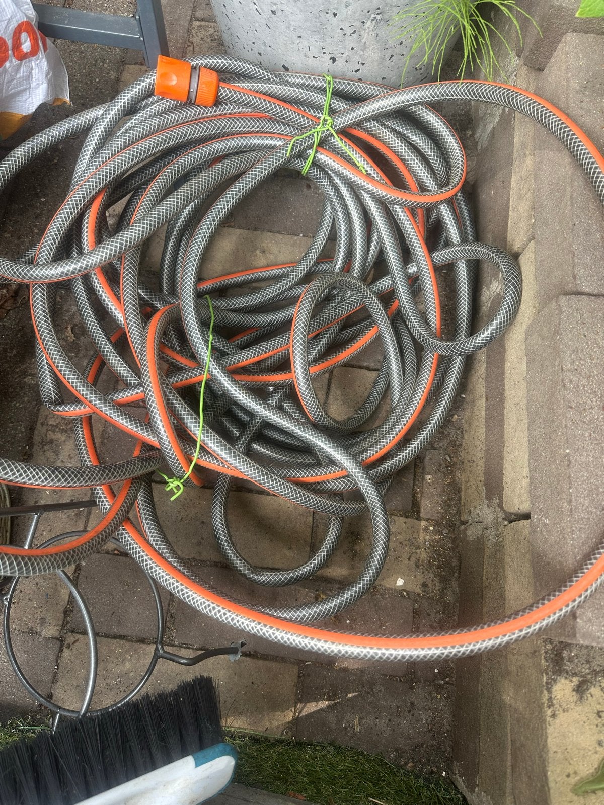 Tuinslang  ongeveer 18 m, Tuin en Terras, Tuinslangen, Ophalen, Gebruikt, Tuinslang