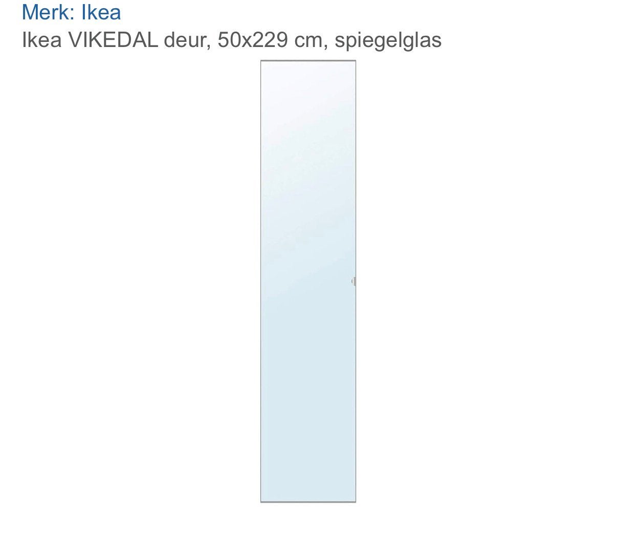 IKEA VIKEDAL spiegeldeuren 5 stuks prijs per stuk, Ophalen, Gebruikt, 50 cm, 229 cm