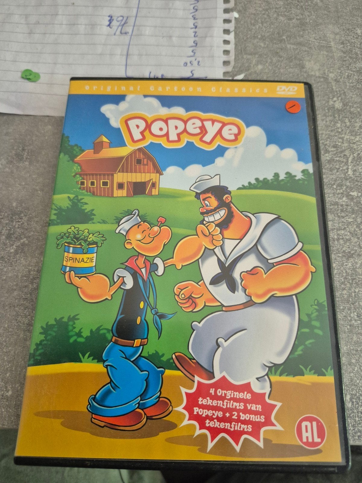 Popeye Original Cartoon Classics DVD, Gebruikt, Animatie, Alle leeftijden, Ophalen of Verzenden