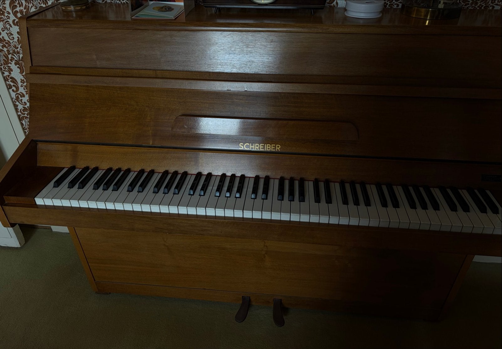 Schreiber Piano - Klassiek en Elegant, Ophalen, Gebruikt, Bruin, Piano