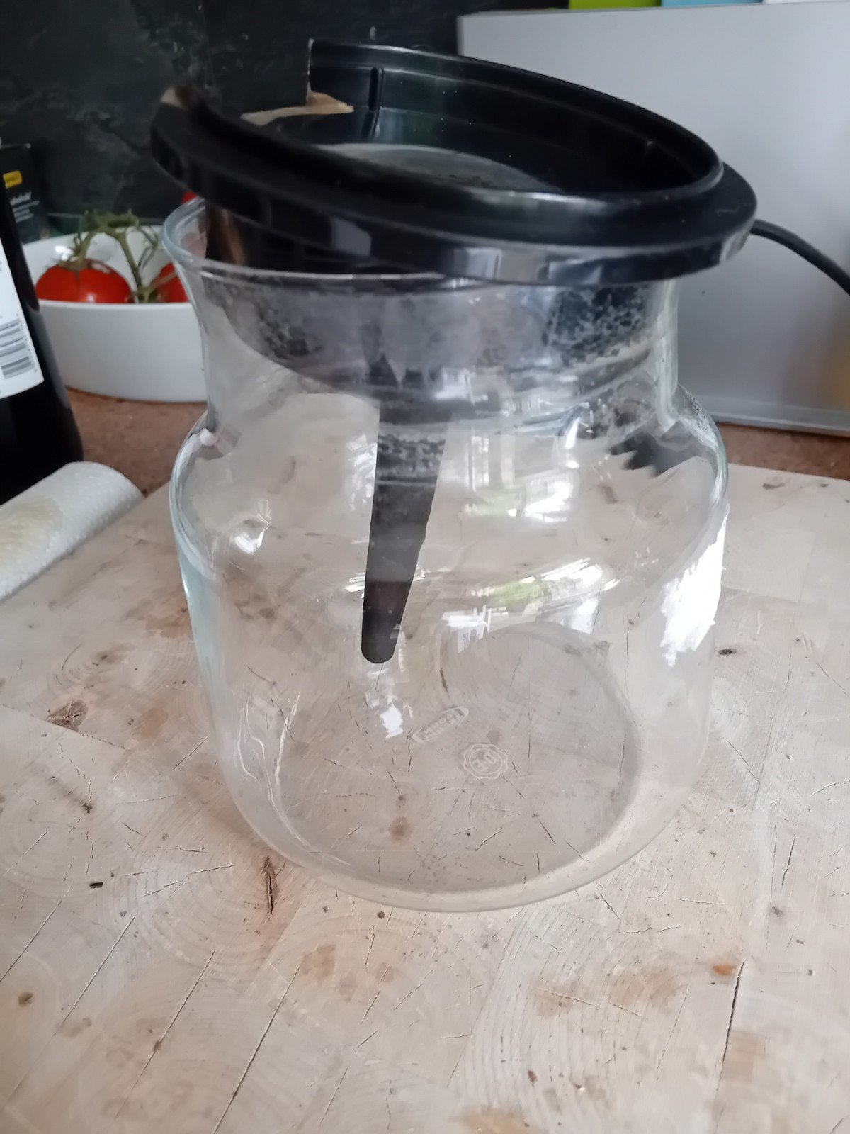 Glazen koffiekan met trechter - D-E, Huis en Inrichting, Ophalen of Verzenden, Overige merken, Glas, Overige typen