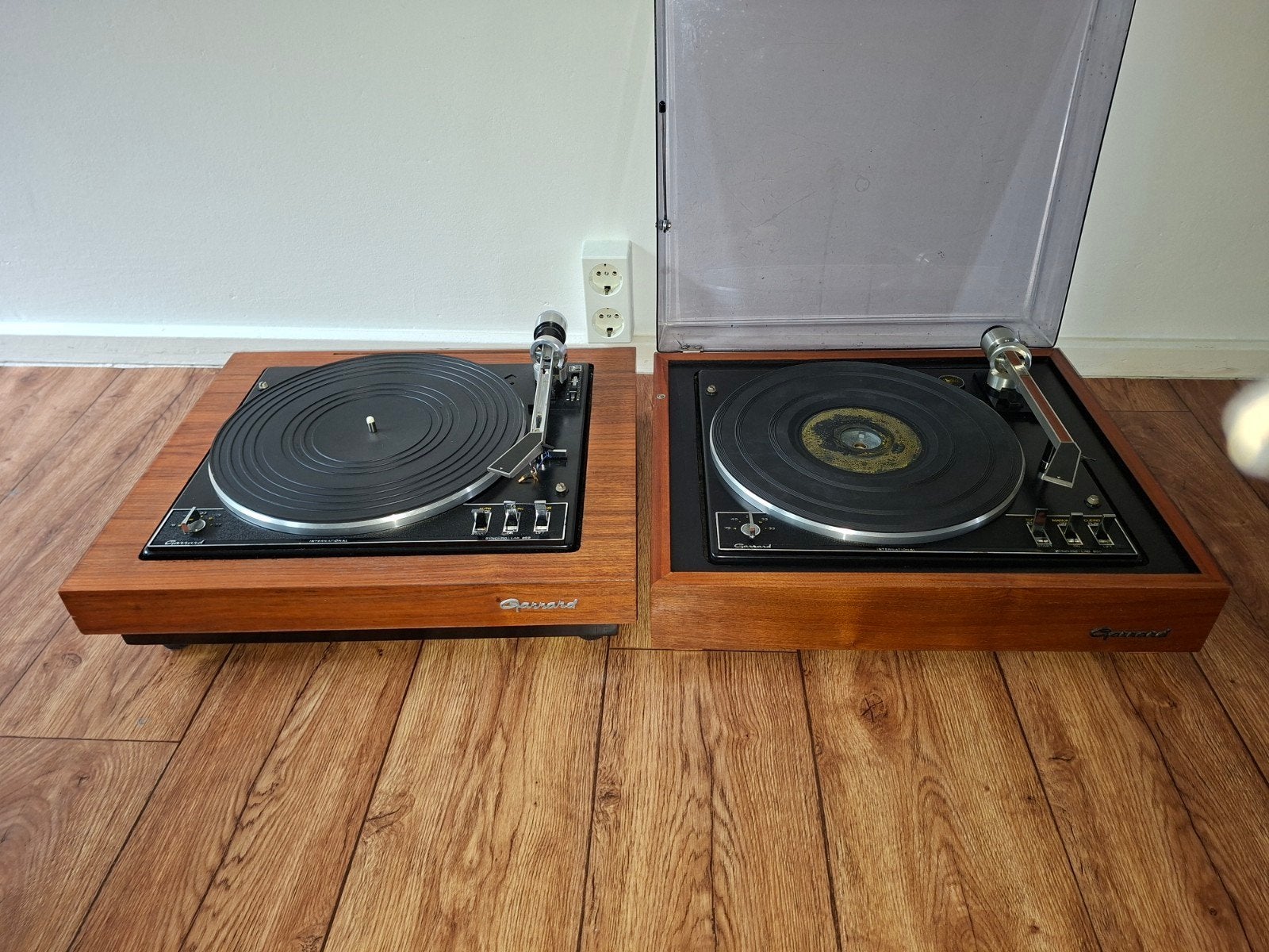 2x garrard 95b voor hobby, Audio, Tv en Foto, Automatisch, Niet werkend, Platenspeler-onderdeel, Ophalen