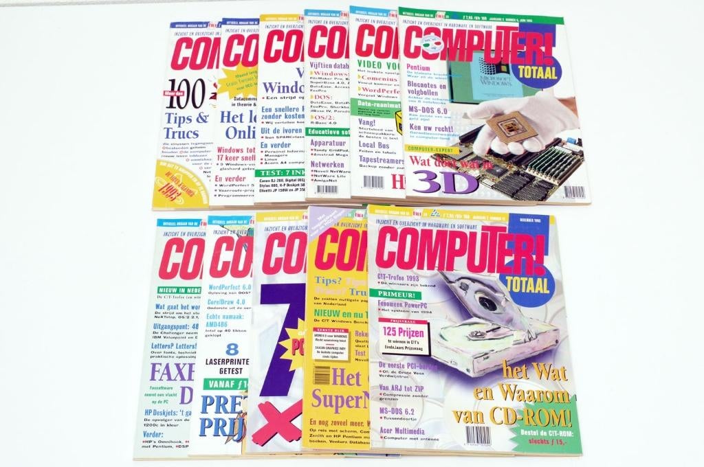 Computer! Totaal C!T 1993 complete set - vintage DOS 486, Computers en Software, Vintage Computers, Verzenden, IBM