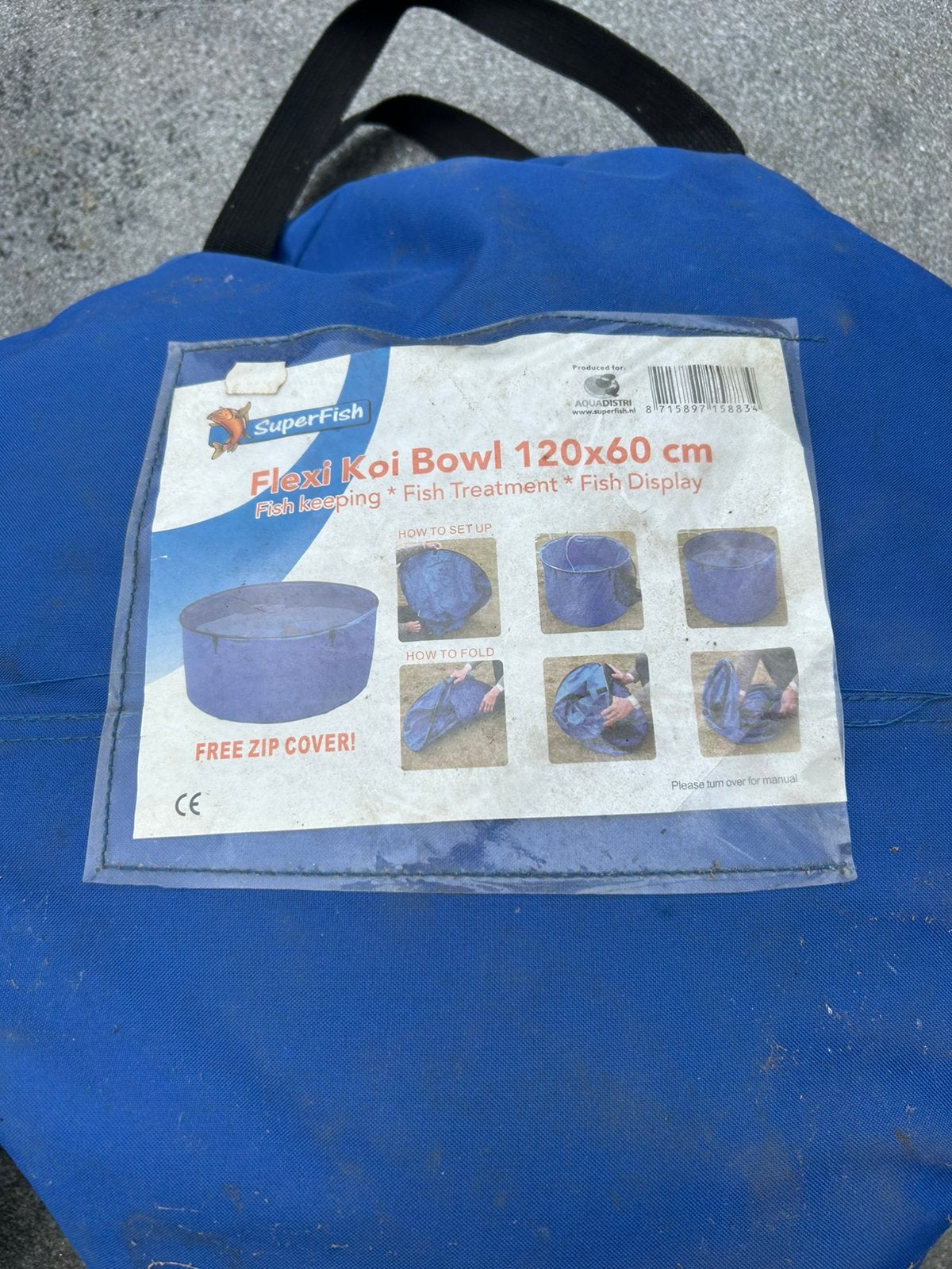 SuperFish Flexi Koi Bowl Opvouwbare Quarantainebak / Koivat, Karper of Koi