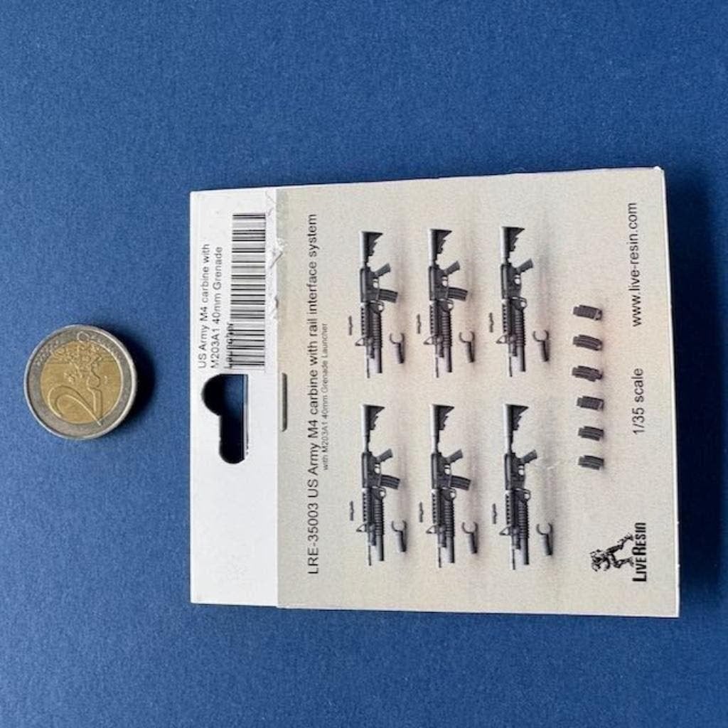 liveresin LRE35003 M4 Carbine w M203A1 40mm 1/35, Verzenden, Nieuw, 1:35 tot 1:50