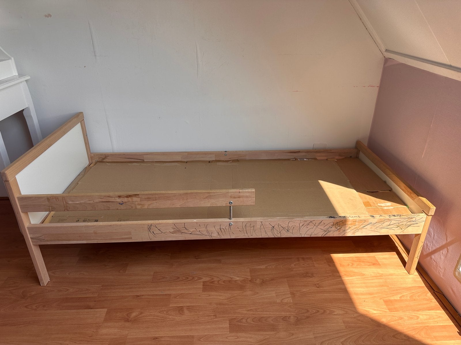 IKEA Hemnes bedframe 70*160 cm met lattenbodem, Ophalen, Gebruikt, 90 cm, 200 cm